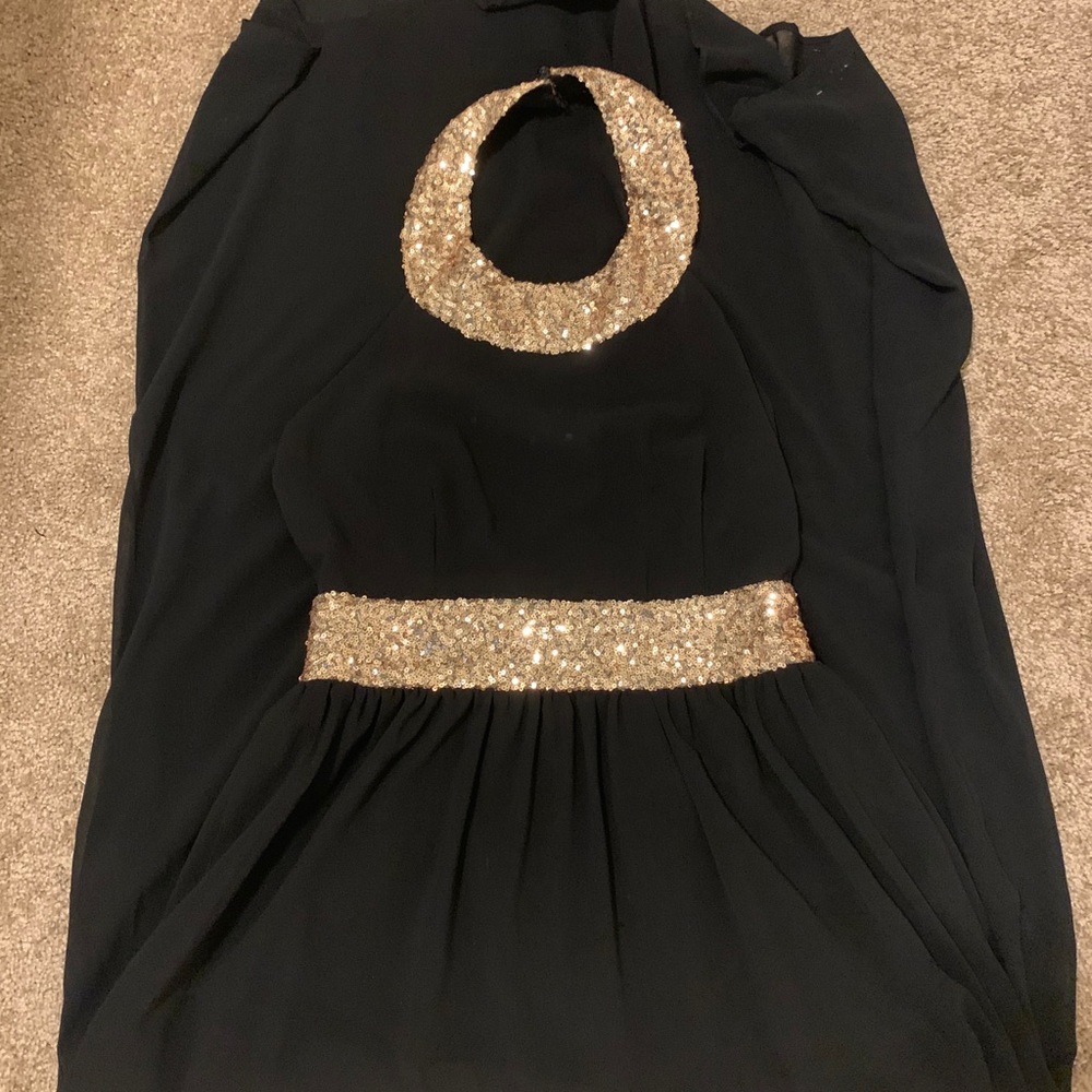 Black and Gold Dress